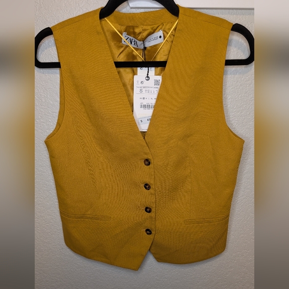 H&M Mustard Vest NWT - Picture 2 of 8